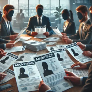 photo intégrant la notion de Inclusion et diversité dans le recrutement dans le contexte des CV anonymes.